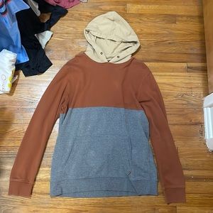 Tan, orange, and grey hoodie!!!